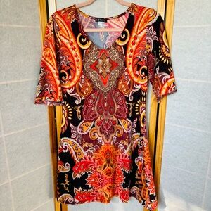 🧡 VENUS Multicolor Paisley Tunic